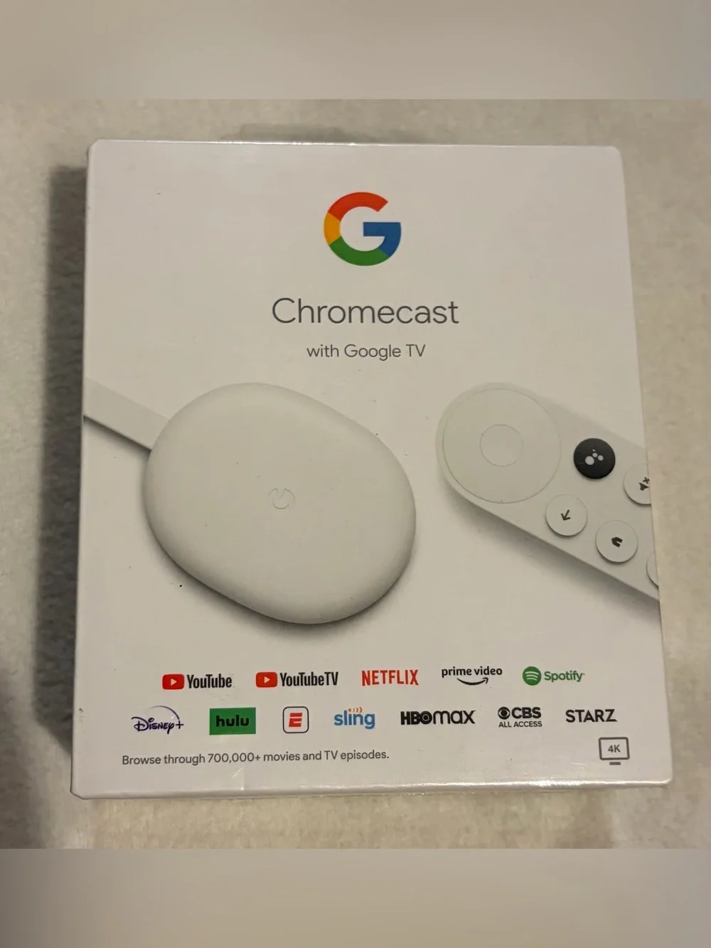 ***NWT Google Chromecast with Google TV - 4K variant